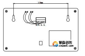 火災(zāi)顯示盤(pán)安裝示意圖