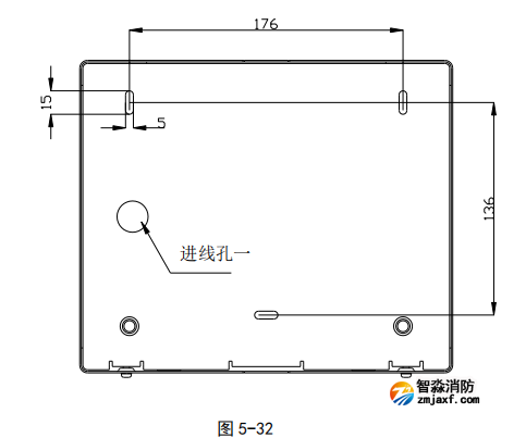 海灣GST-LD-8316型手自動轉換開關安裝插孔